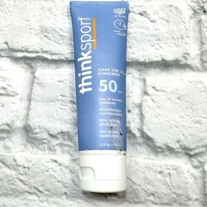 New thinksport clear zinc mineral sunscreen SPF 50